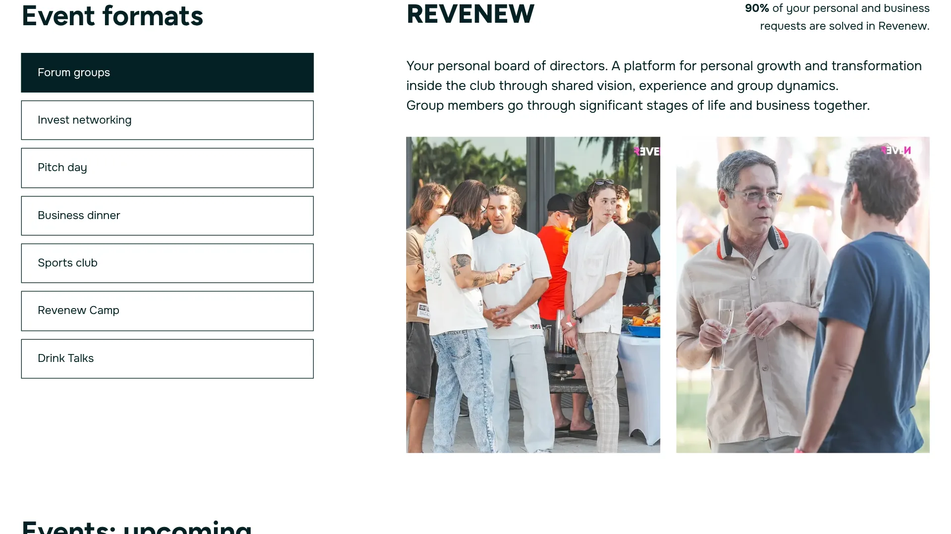 Revenew: event formats